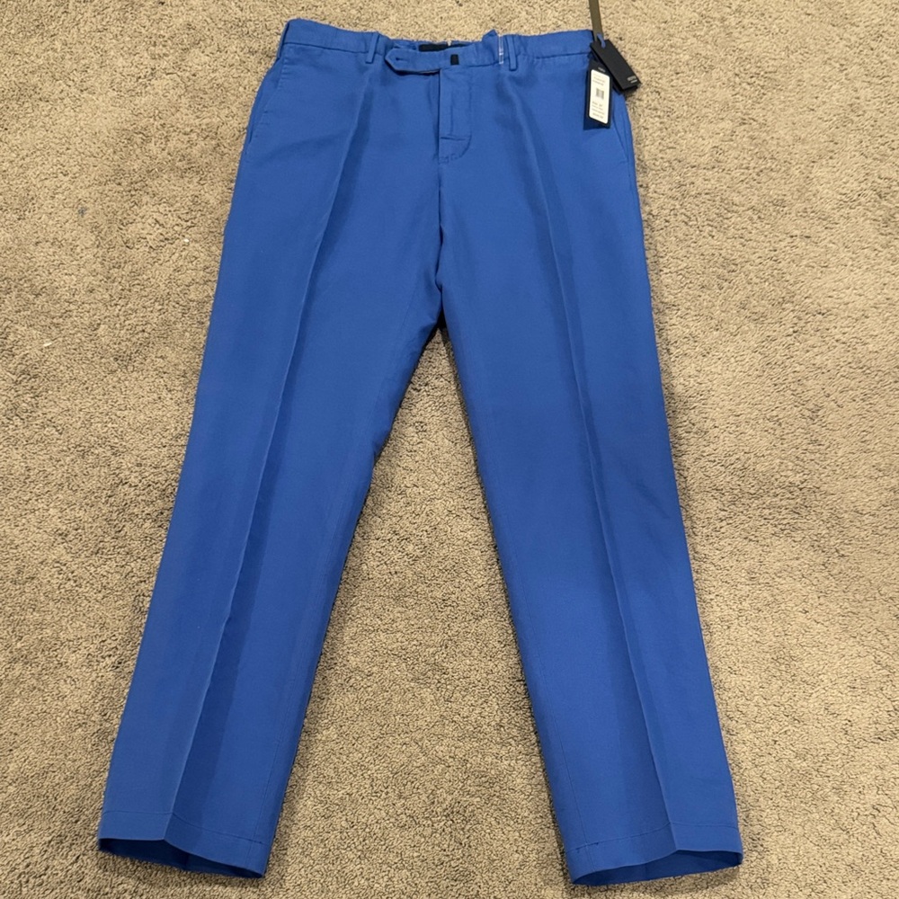 Incotex Vibrant Blue Men's Dress Pants